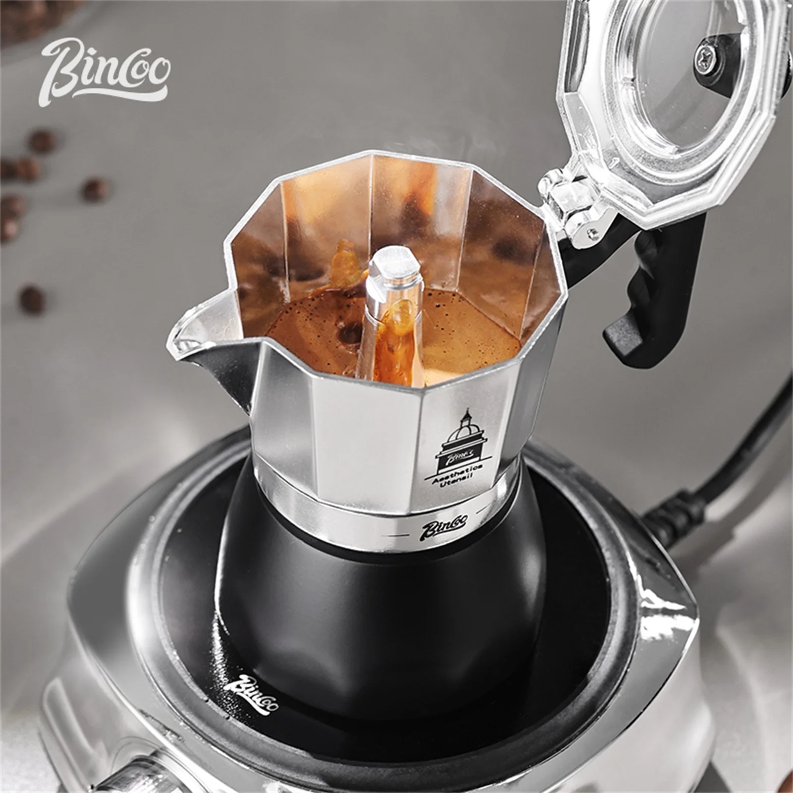 Мока-горшок BINCOO с двойным к – обзор и цена Coffee Equipment At Home