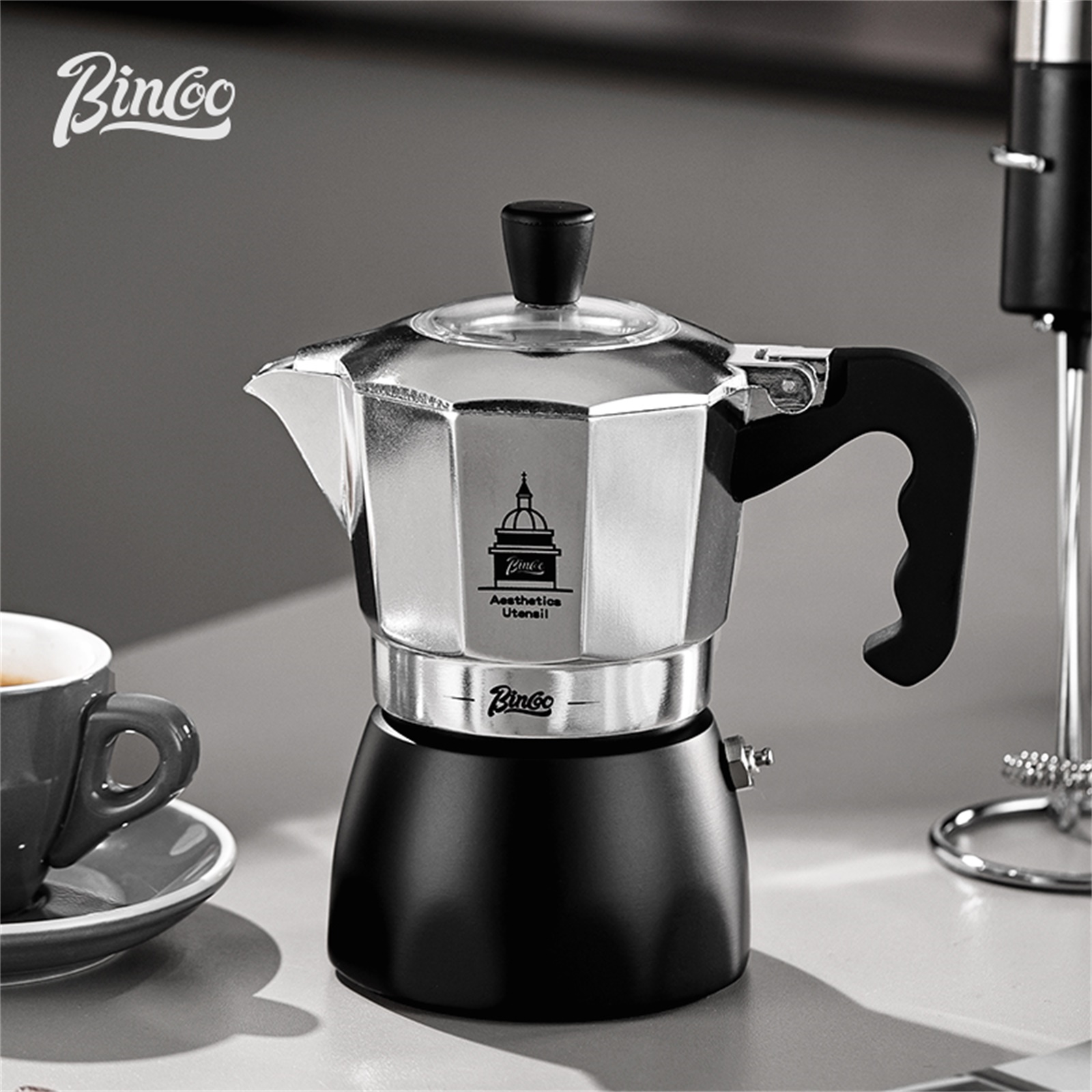 Мока-горшок BINCOO с двойным к – обзор и цена Coffee Equipment At Home