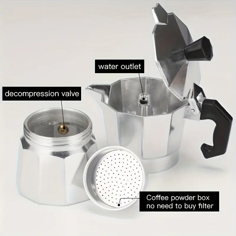 Классическая алюминиевая мока- – обзор и цена Coffee Equipment For Home